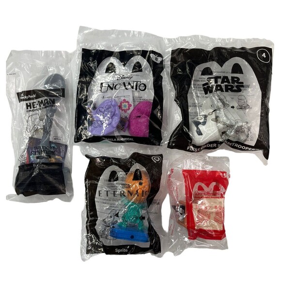 McDonalds Happy Meal Toys Lot of 4 and SONIC 1 He-Man Spoon NEW IN PACKAGE - Picture 10 of 16